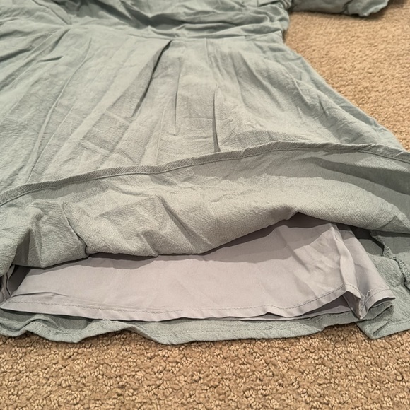 -NWOT AlvaQ Women's Elastic Summer Square Neck Mini Romper - Size: Large - Picture 3 of 6